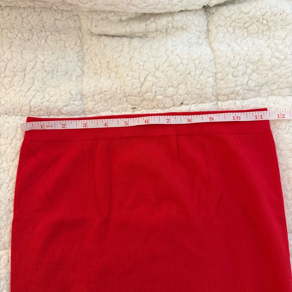 SWS Red Ribbed High-Waist Bodysuit - Picture 5 of 8